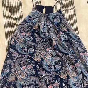 Everly size small blue halter tank